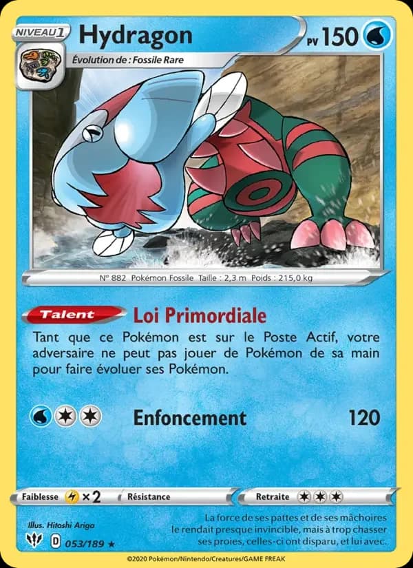 Carte Pokémon Hydragon #53 — Ténèbres Embrasées
