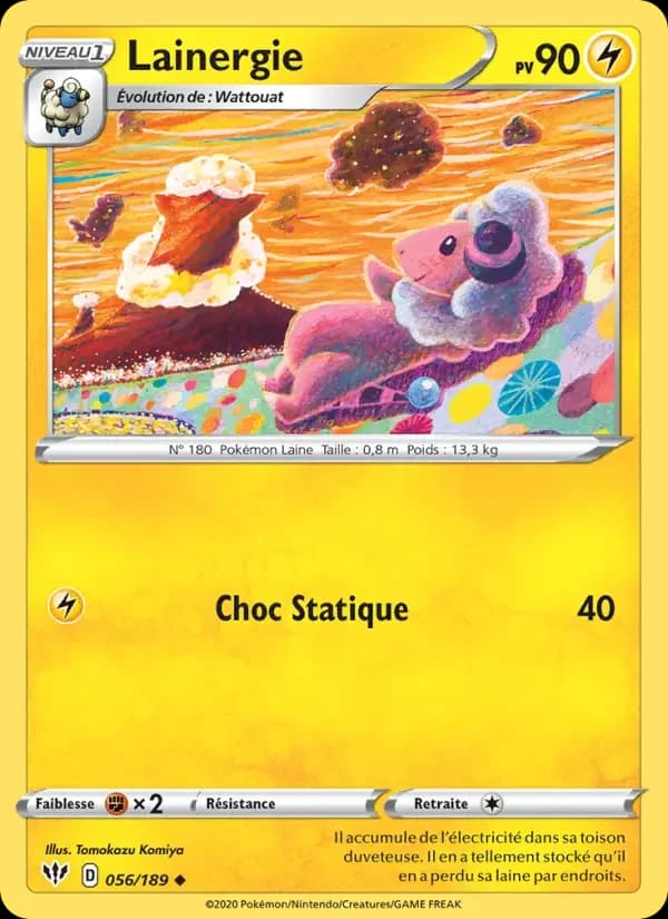 Carte Pokémon Lainergie #56 — Ténèbres Embrasées