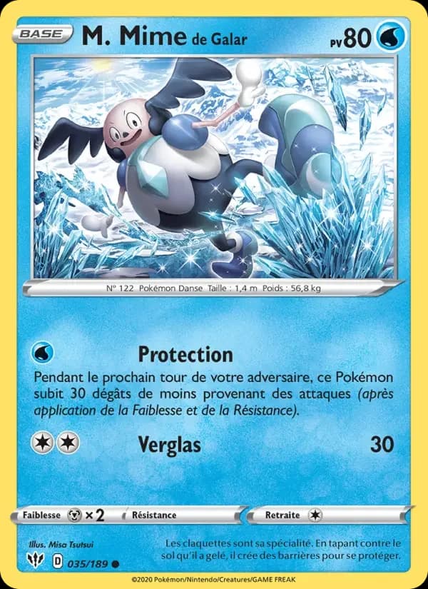 Carte Pokémon M. Mime de Galar #35 — Ténèbres Embrasées
