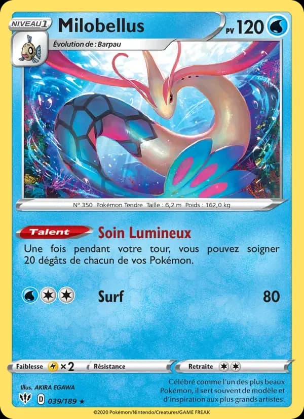 Carte Pokémon Milobellus #39 — Ténèbres Embrasées