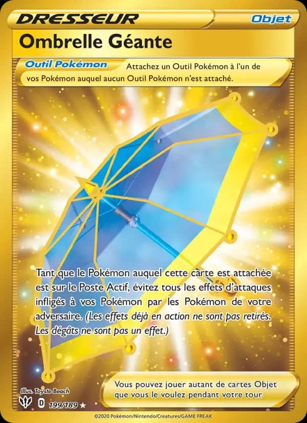 Carte Pokémon Ombrelle Géante #199 — Ténèbres Embrasées