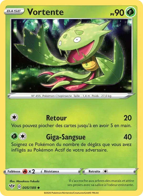 Carte Pokémon Vortente #5 — Ténèbres Embrasées