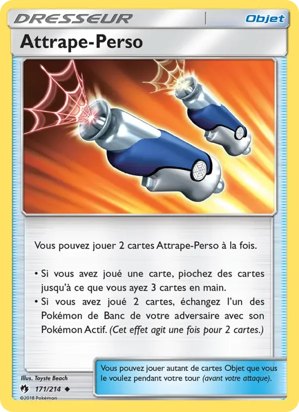 Carte Pokémon Attrape-Perso #171 — Tonnerre Perdu