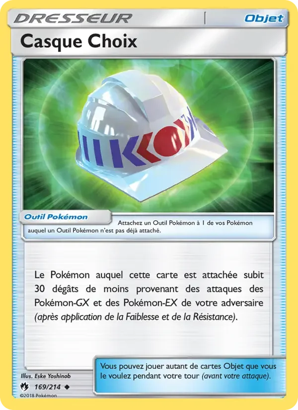 Carte Pokémon Casque Choix #169 — Tonnerre Perdu