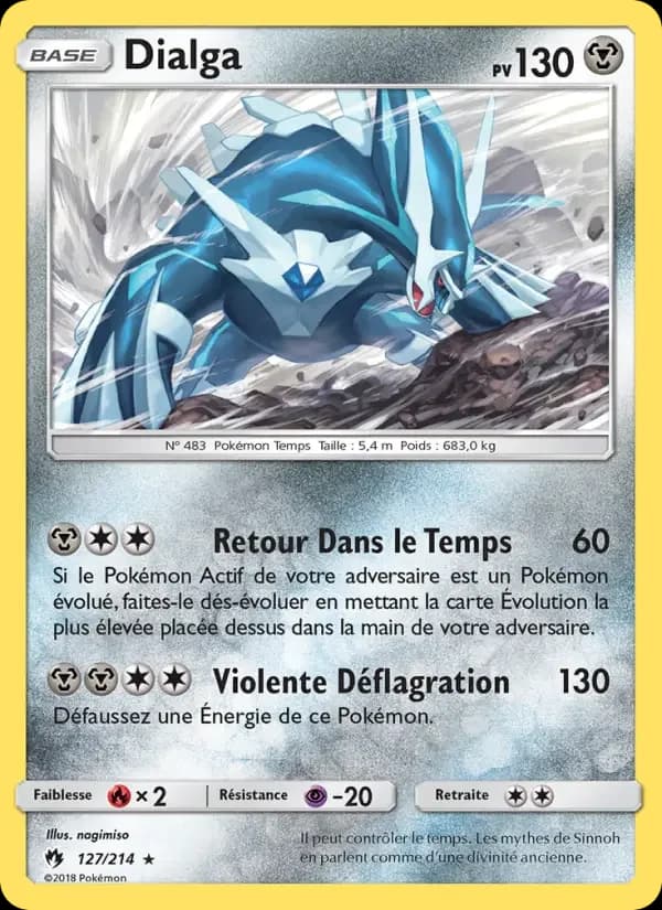 Carte Pokémon Dialga #127 — Tonnerre Perdu