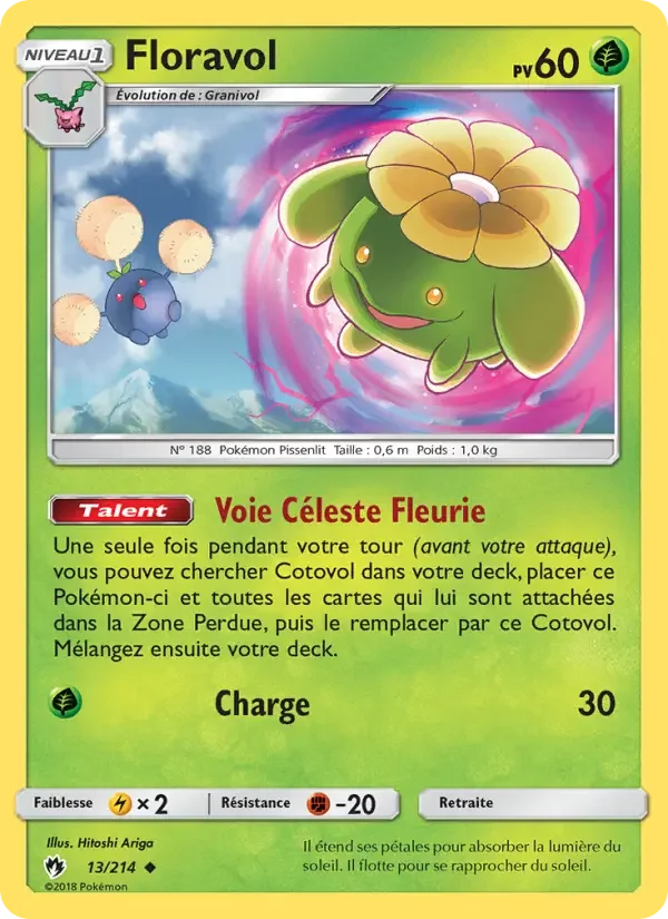 Carte Pokémon Floravol #13 — Tonnerre Perdu