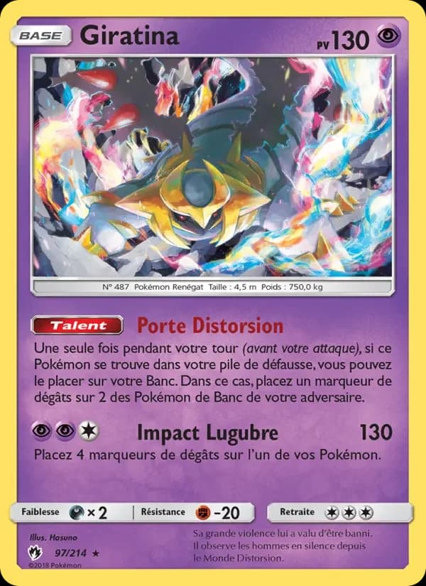 Carte Pokémon Giratina #97 — Tonnerre Perdu