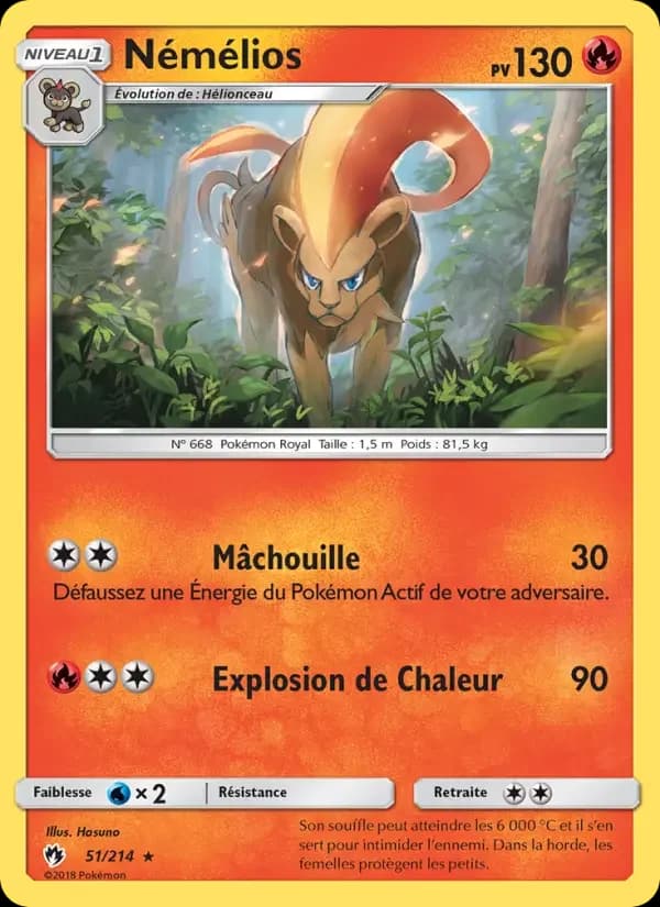 Carte Pokémon Némélios #51 — Tonnerre Perdu