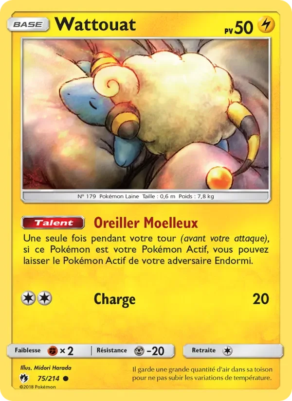 Carte Pokémon Wattouat #75 — Tonnerre Perdu