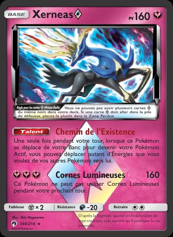 Carte Pokémon Xerneas ◇ #144 — Tonnerre Perdu