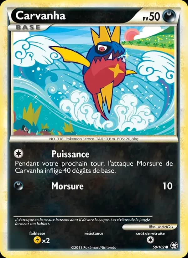 Carte Pokémon Carvanha #59 — Triomphe
