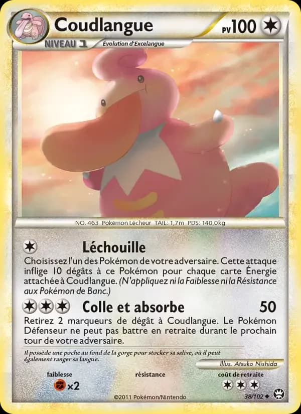 Carte Pokémon Coudlangue #38 — Triomphe