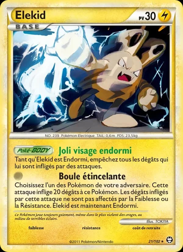 Carte Pokémon Elekid #21 — Triomphe
