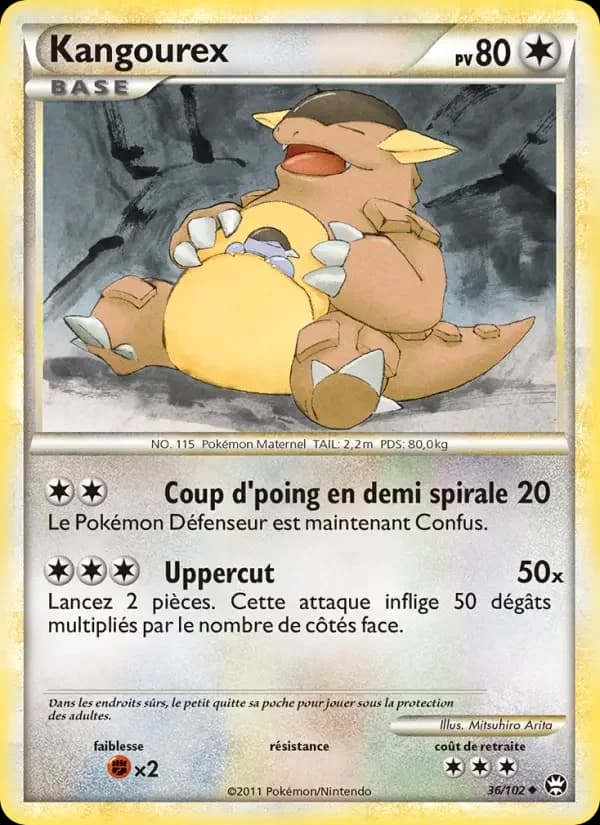 Carte Pokémon Kangourex #36 — Triomphe