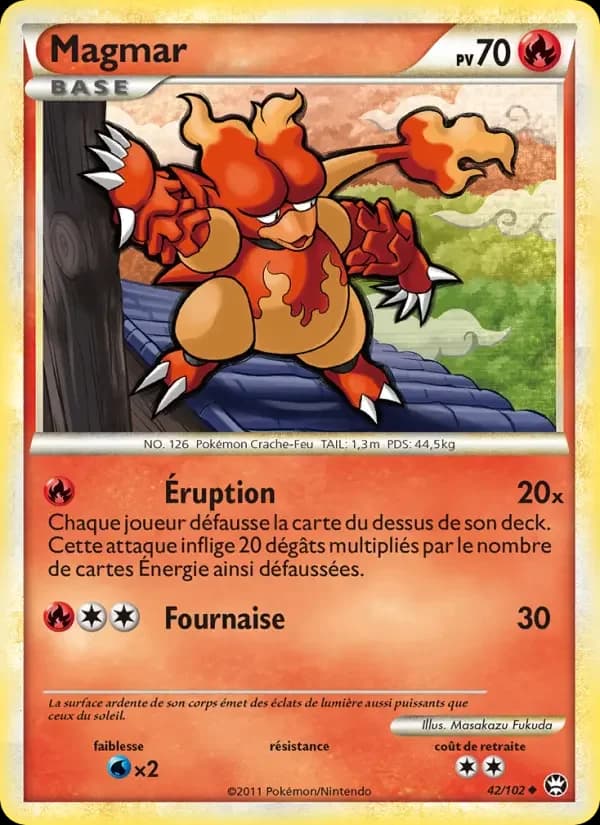 Carte Pokémon Magmar #42 — Triomphe