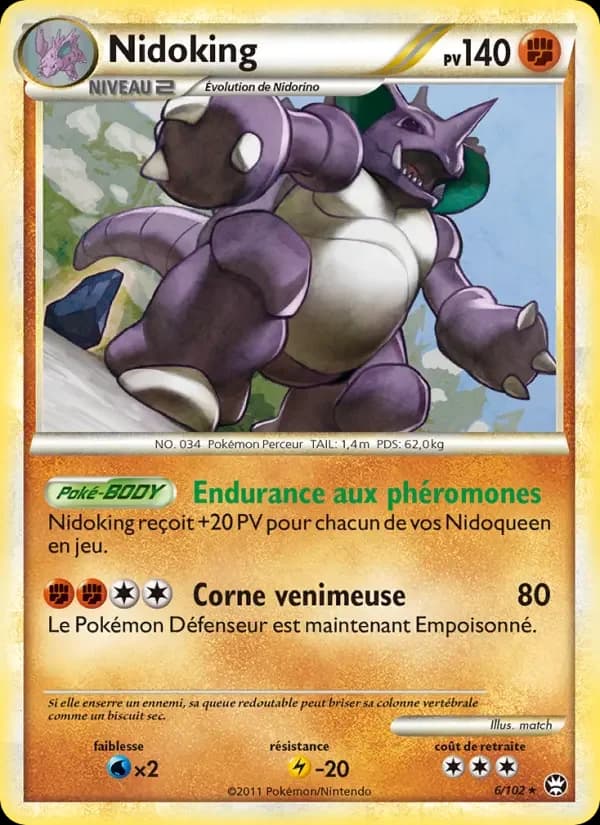 Carte Pokémon Nidoking #6 — Triomphe
