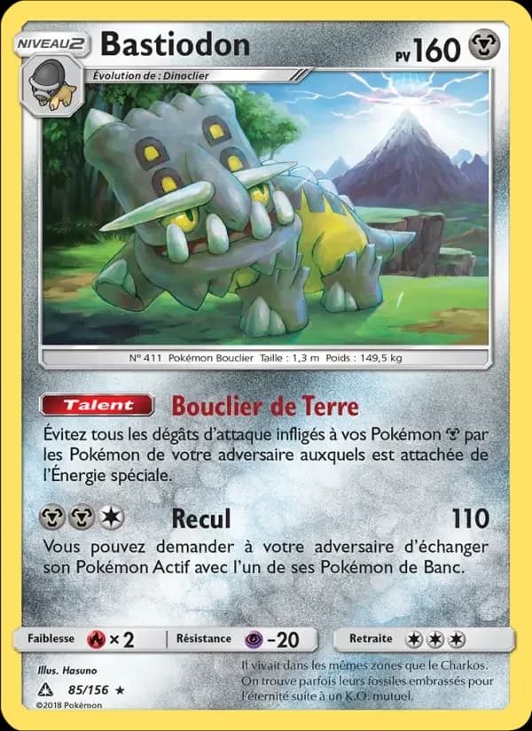 Carte Pokémon Bastiodon #85 — Ultra-Prisme