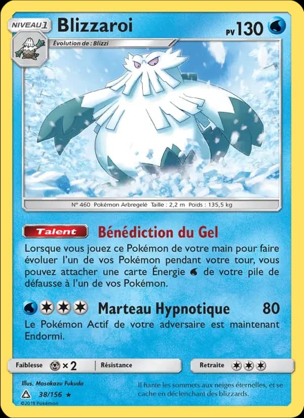 Carte Pokémon Blizzaroi #38 — Ultra-Prisme