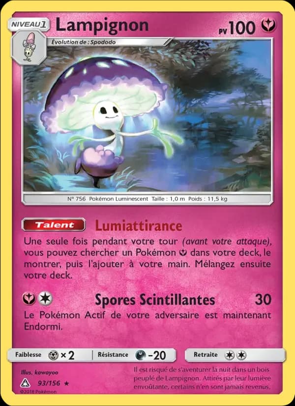 Carte Pokémon Lampignon #93 — Ultra-Prisme