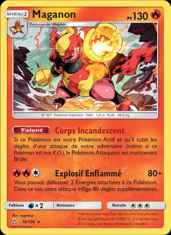 Carte Pokémon Maganon #19 — Ultra-Prisme