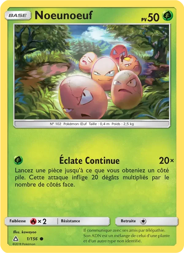 Carte Pokémon Noeunoeuf #1 — Ultra-Prisme