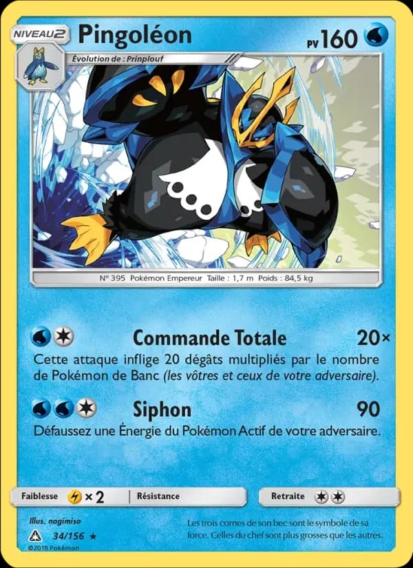 Carte Pokémon Pingoléon #34 — Ultra-Prisme