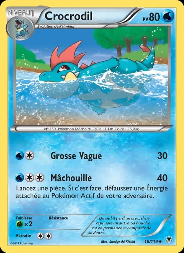 Carte Pokémon Crocrodil #16 — Vigueur Spectrale