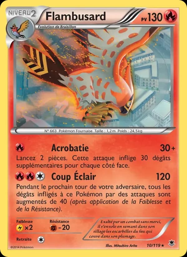 Carte Pokémon Flambusard #10 — Vigueur Spectrale