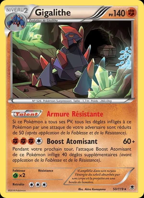 Carte Pokémon Gigalithe #50 — Vigueur Spectrale