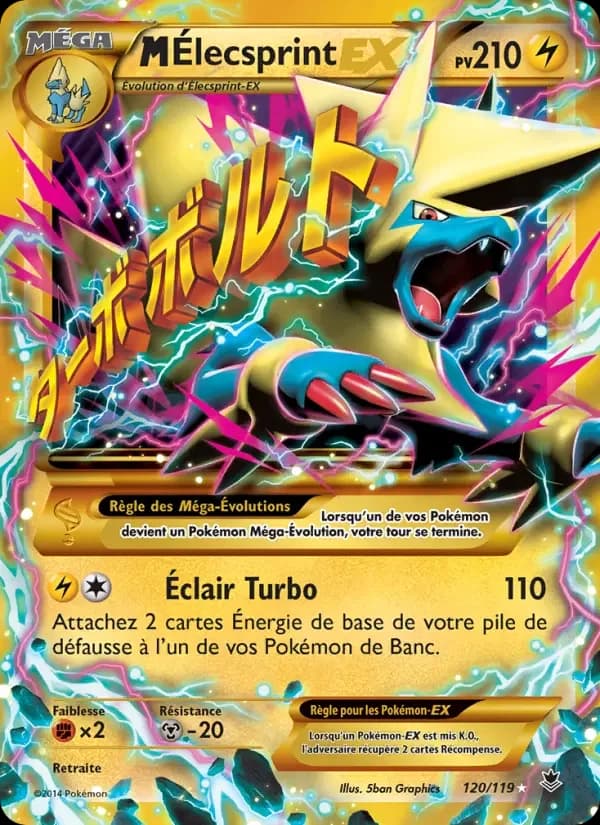 Carte Pokémon M-Élecsprint EX #120 — Vigueur Spectrale
