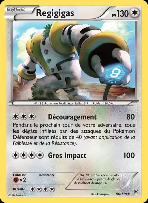 Carte Pokémon Regigigas #86 — Vigueur Spectrale