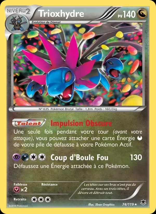 Carte Pokémon Trioxhydre #74 — Vigueur Spectrale