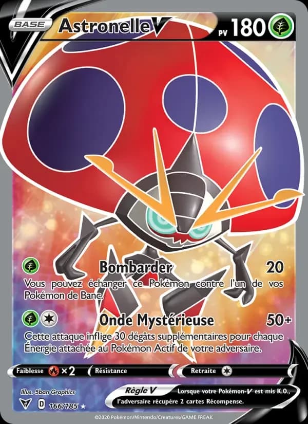 Carte Pokémon Astronelle V #166 — Voltage Éclatant