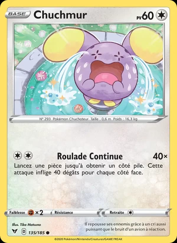 Carte Pokémon Chuchmur #135 — Voltage Éclatant