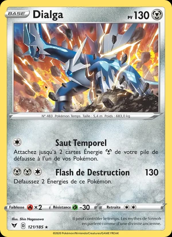 Carte Pokémon Dialga #121 — Voltage Éclatant