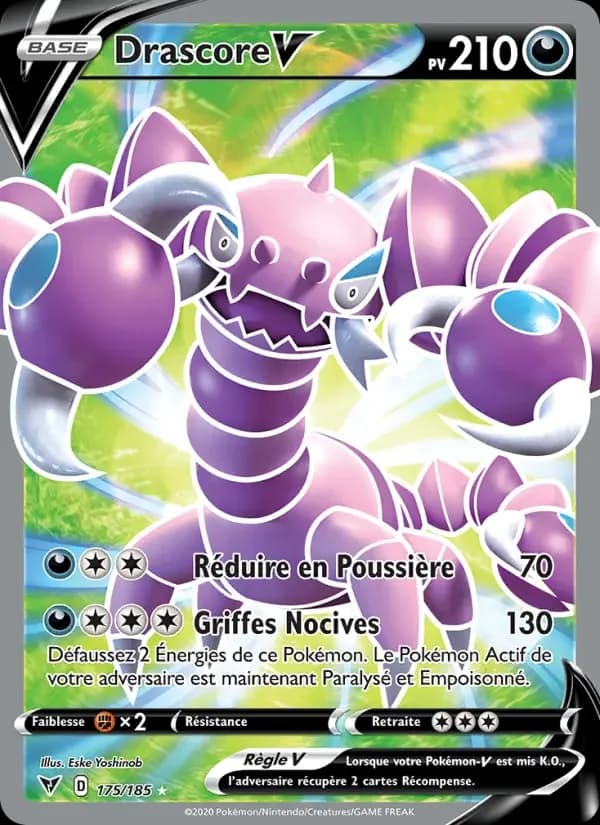 Carte Pokémon Drascore V #175 — Voltage Éclatant