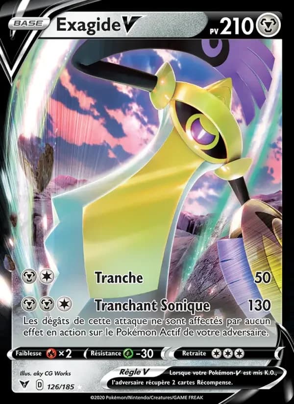 Carte Pokémon Exagide V #126 — Voltage Éclatant