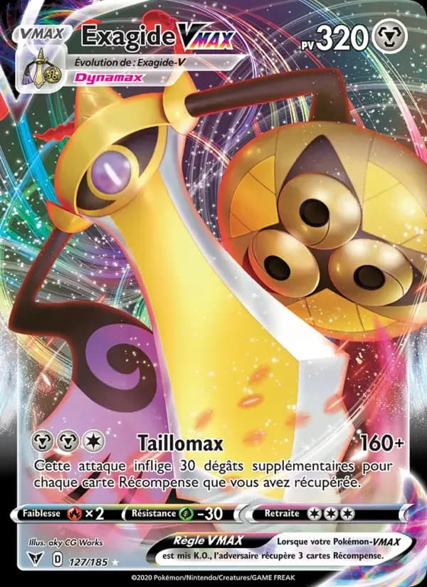 Carte Pokémon Exagide VMAX #127 — Voltage Éclatant