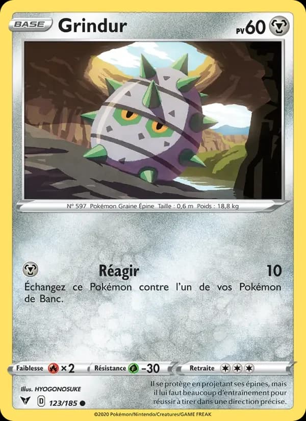 Carte Pokémon Grindur #123 — Voltage Éclatant