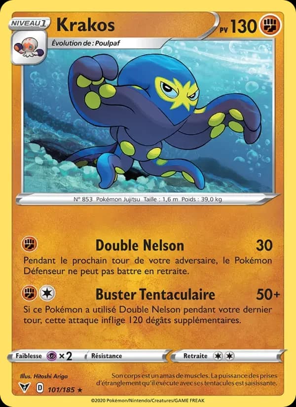 Carte Pokémon Krakos #101 — Voltage Éclatant