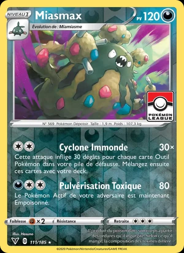 Carte Pokémon Miasmax #111 — Voltage Éclatant