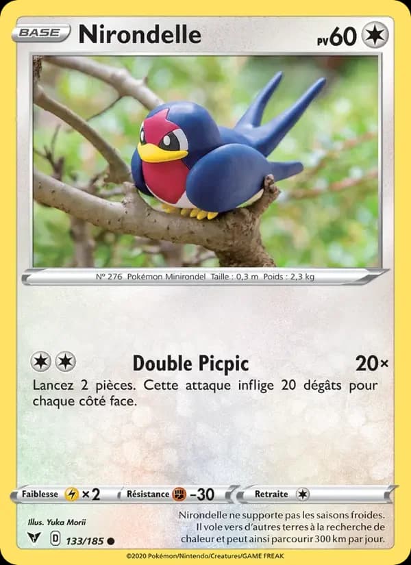 Carte Pokémon Nirondelle #133 — Voltage Éclatant