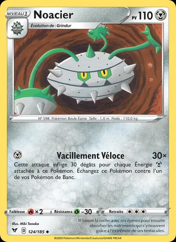Carte Pokémon Noacier #124 — Voltage Éclatant