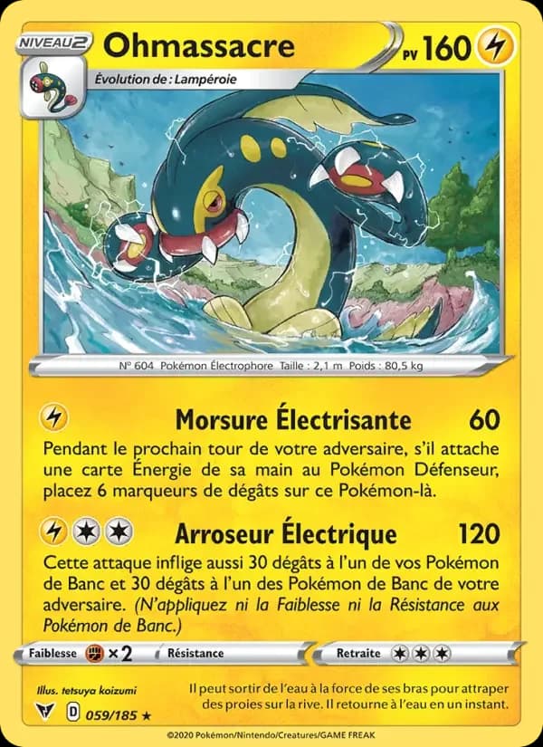 Carte Pokémon Ohmassacre #59 — Voltage Éclatant