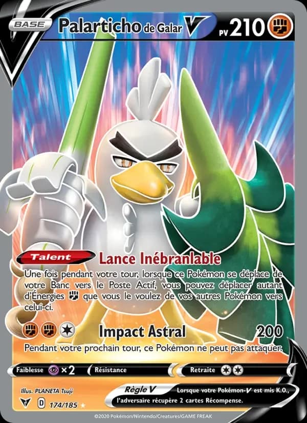 Carte Pokémon Palarticho de Galar V #174 — Voltage Éclatant
