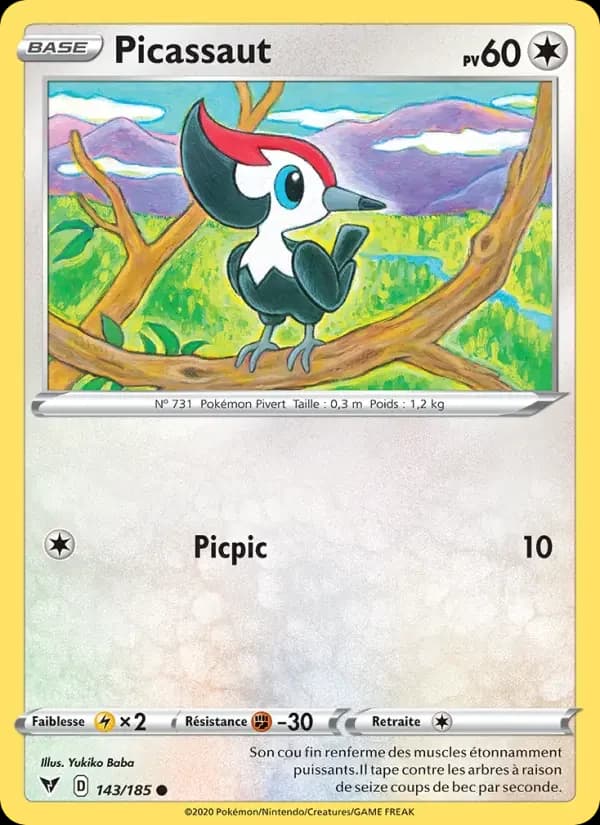 Carte Pokémon Picassaut #143 — Voltage Éclatant