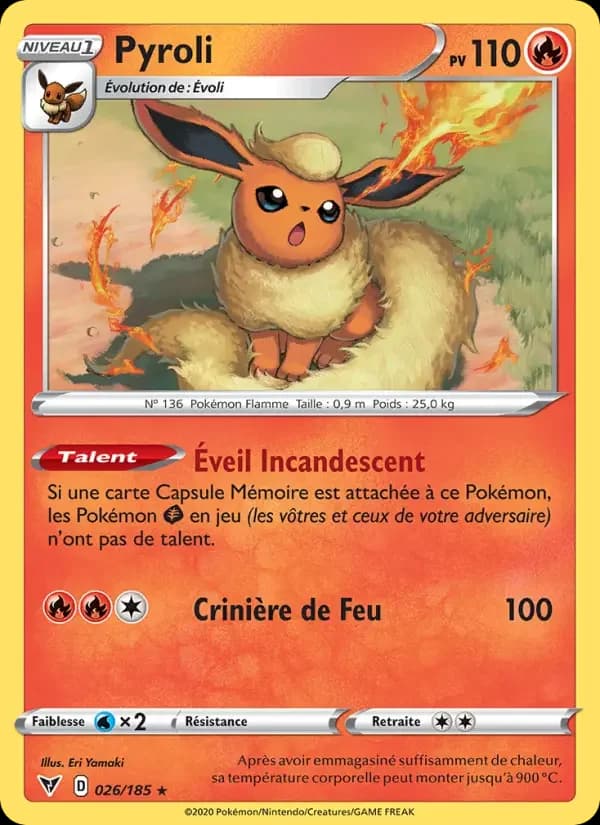 Carte Pokémon Pyroli #26 — Voltage Éclatant