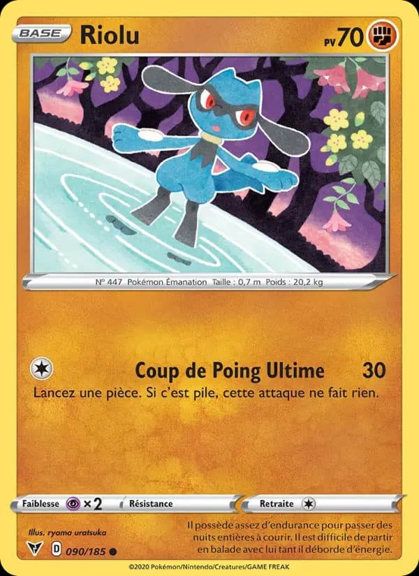 Carte Pokémon Riolu #90 — Voltage Éclatant