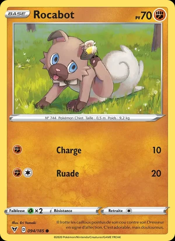 Carte Pokémon Rocabot #94 — Voltage Éclatant