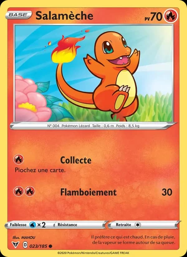 Carte Pokémon Salamèche #23 — Voltage Éclatant